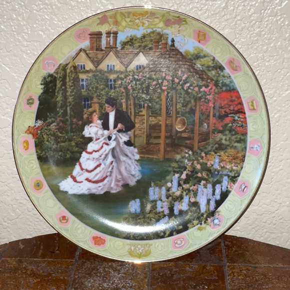 Vintage decorative anniversary plate